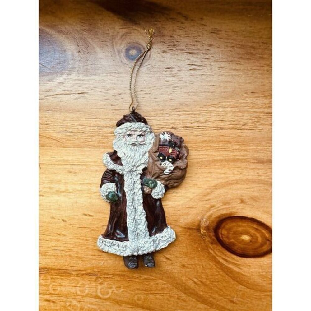 Vintage Christmas Ornament Santa Noel‎ St Nicholas With A Bag Of Toys
